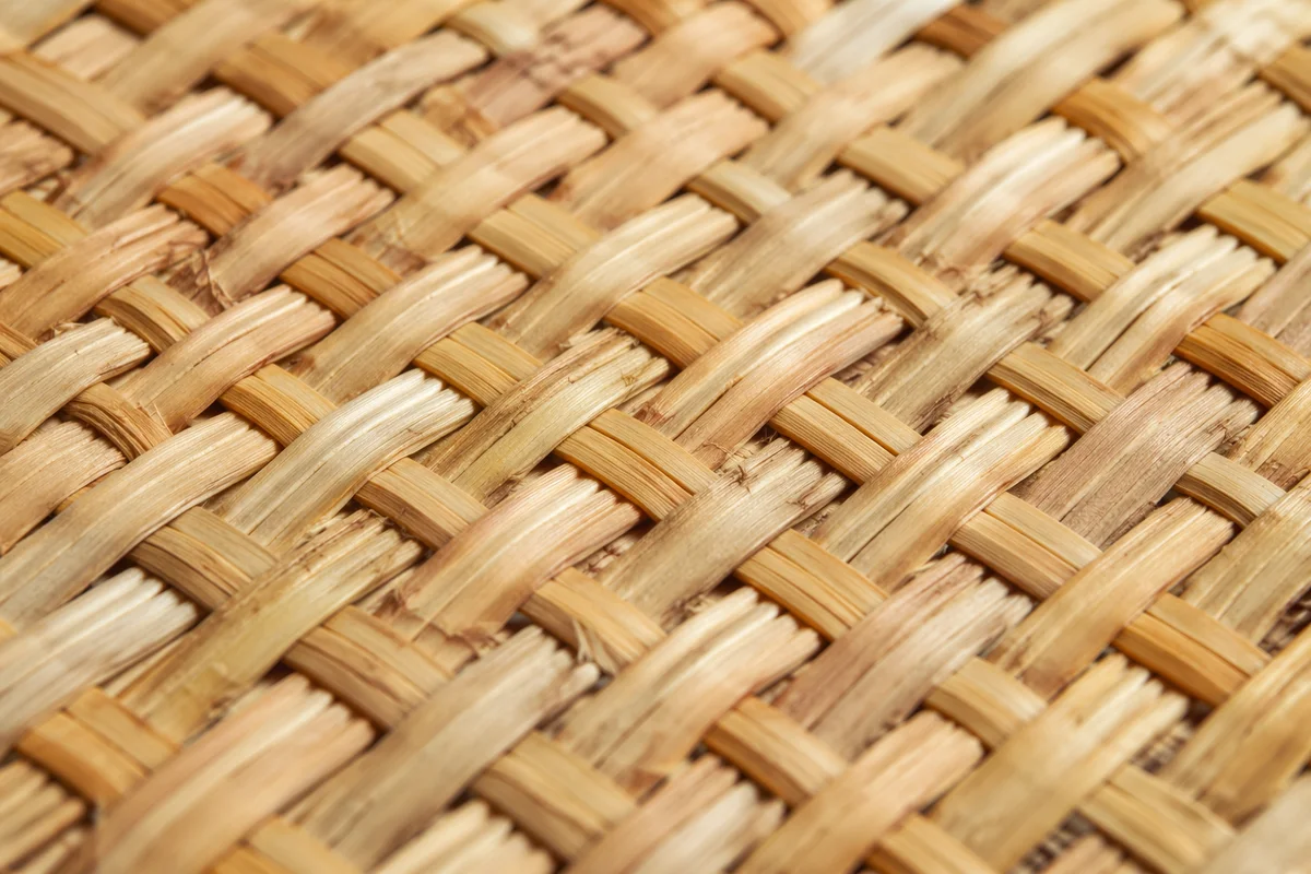 Natural Woven Basket Texture in Warm Light