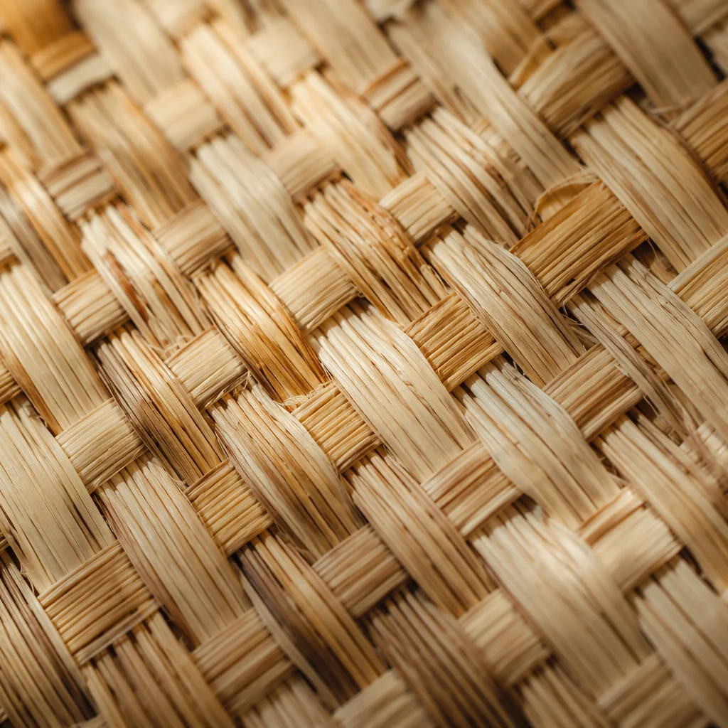 Natural Woven Basket Texture in Warm Light