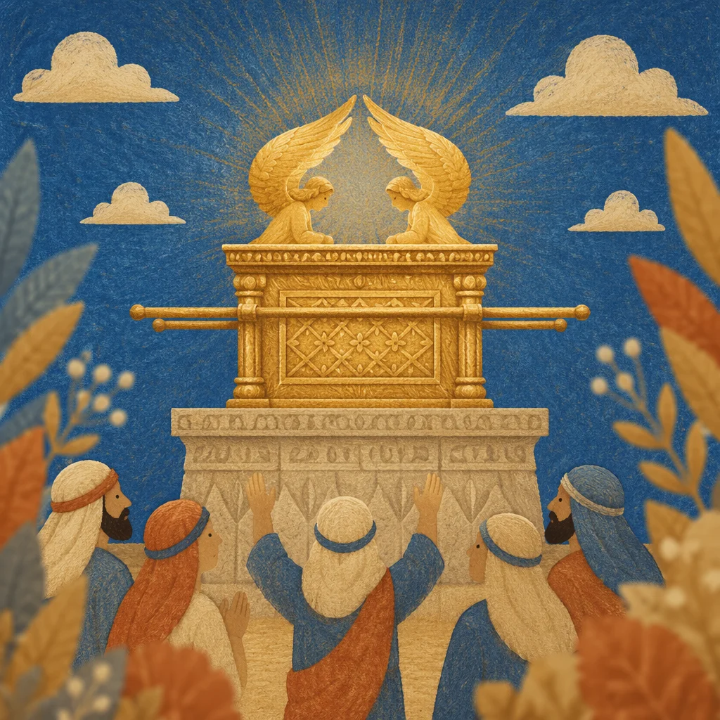 Golden Ark of Covenant Cherubim Glory