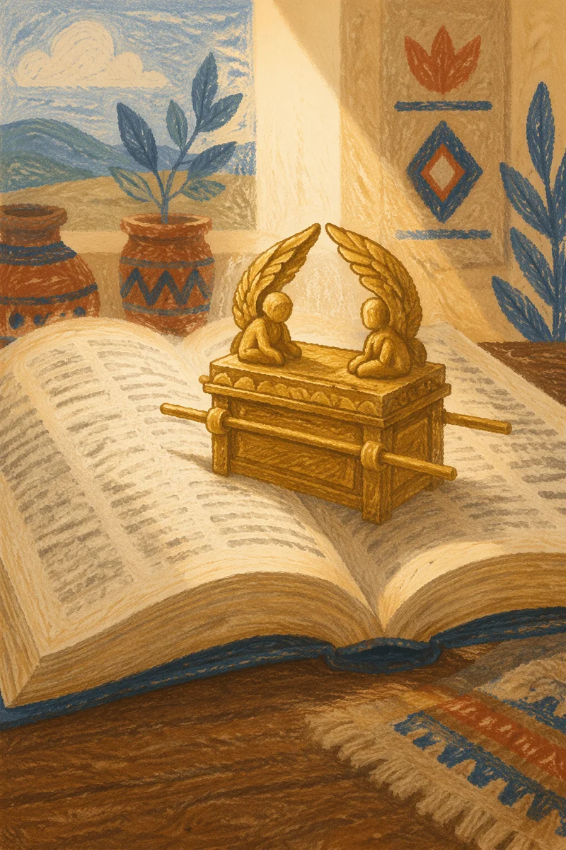 Golden Ark of the Covenant Study Scene