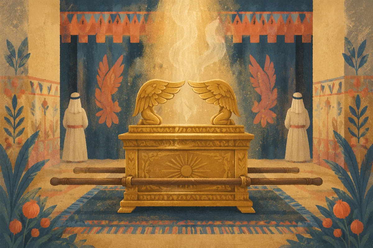 Golden Ark of the Covenant in Sanctuary