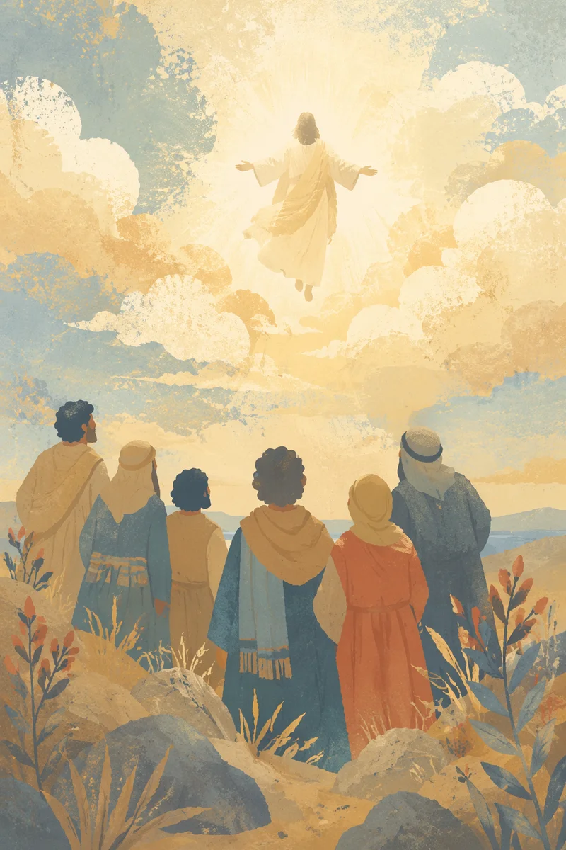 Ascension of Jesus at Dawn