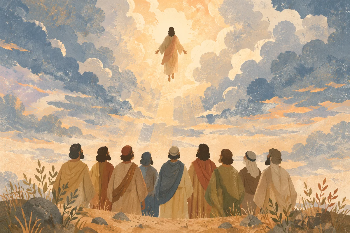 Ascension of Jesus at Dawn