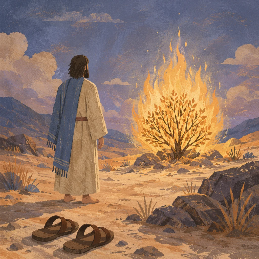 Moses Before the Burning Bush at Dawn