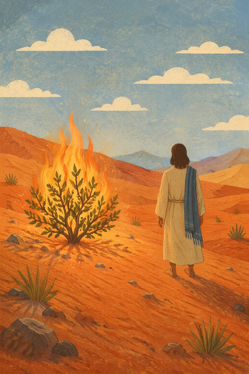 Moses Before the Burning Bush at Dawn