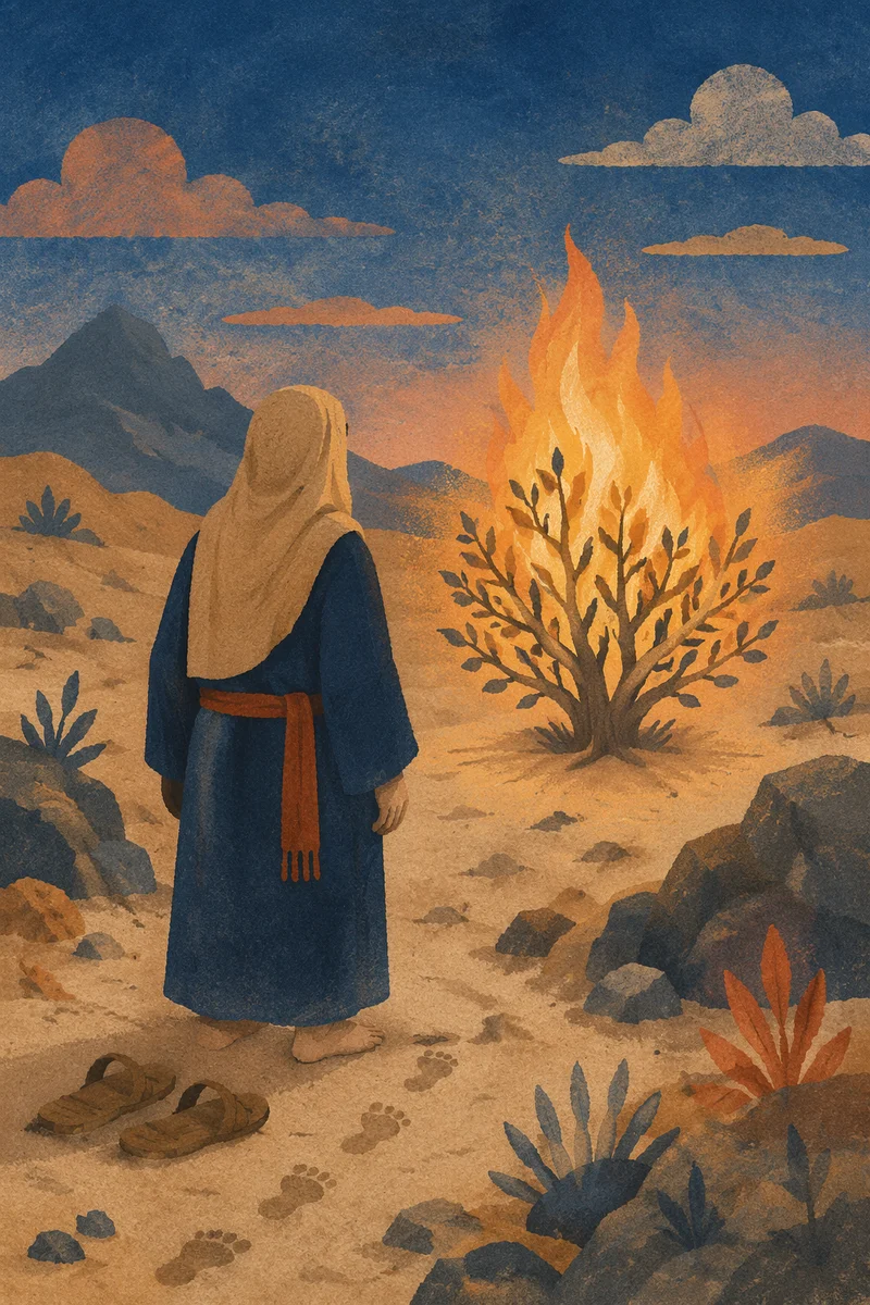 Moses Before the Burning Bush at Dawn