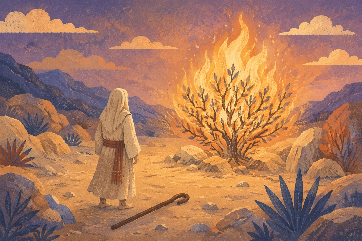 Moses Before the Burning Bush at Dawn