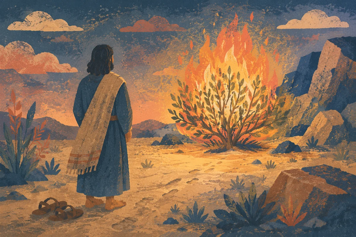 Moses Before the Burning Bush at Dawn
