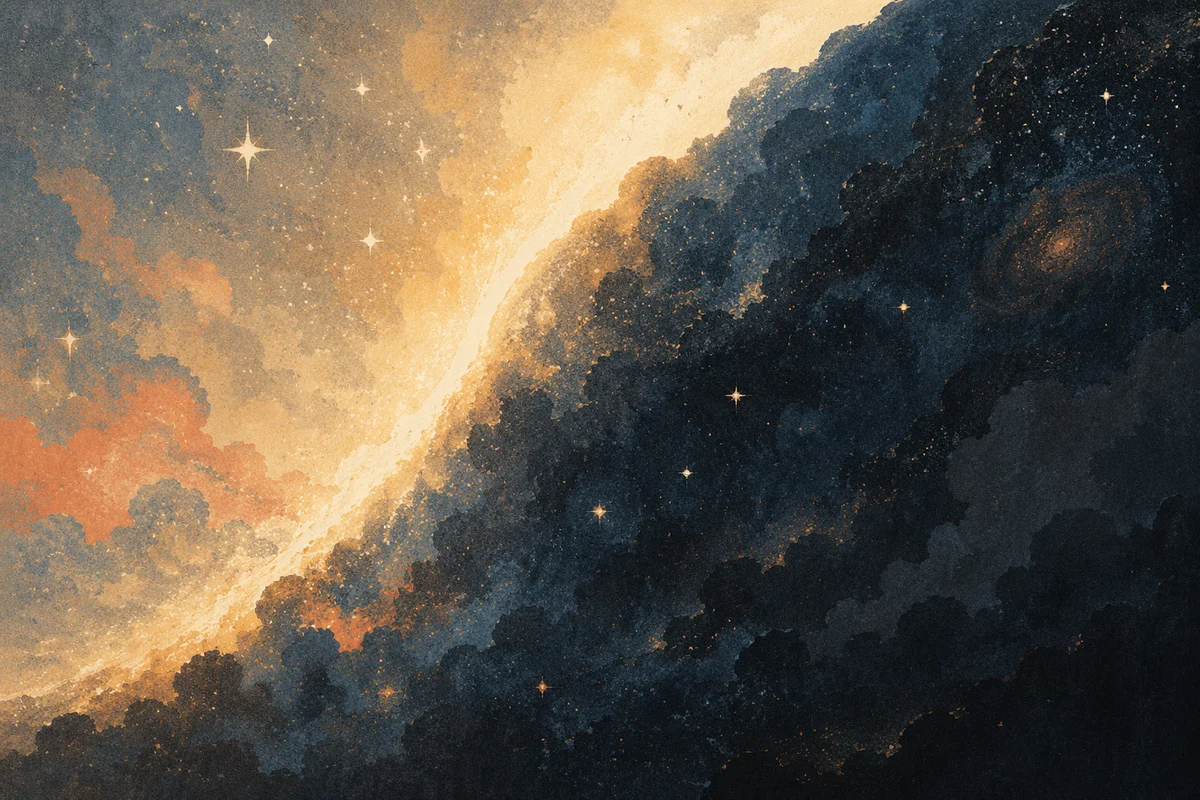 Genesis Light Separating Darkness in Creation