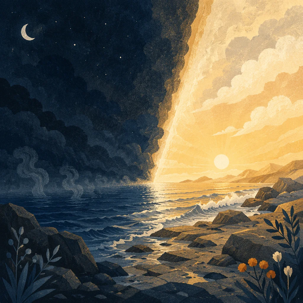 Creation Light Dividing Primordial Darkness