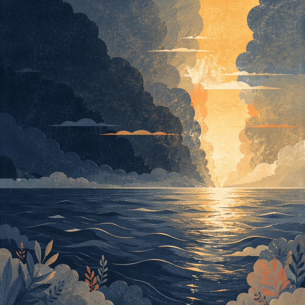 Creation Dawn Separating Light from Darkness