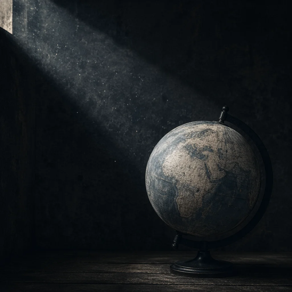 Creation Light Dividing Darkness Over Globe