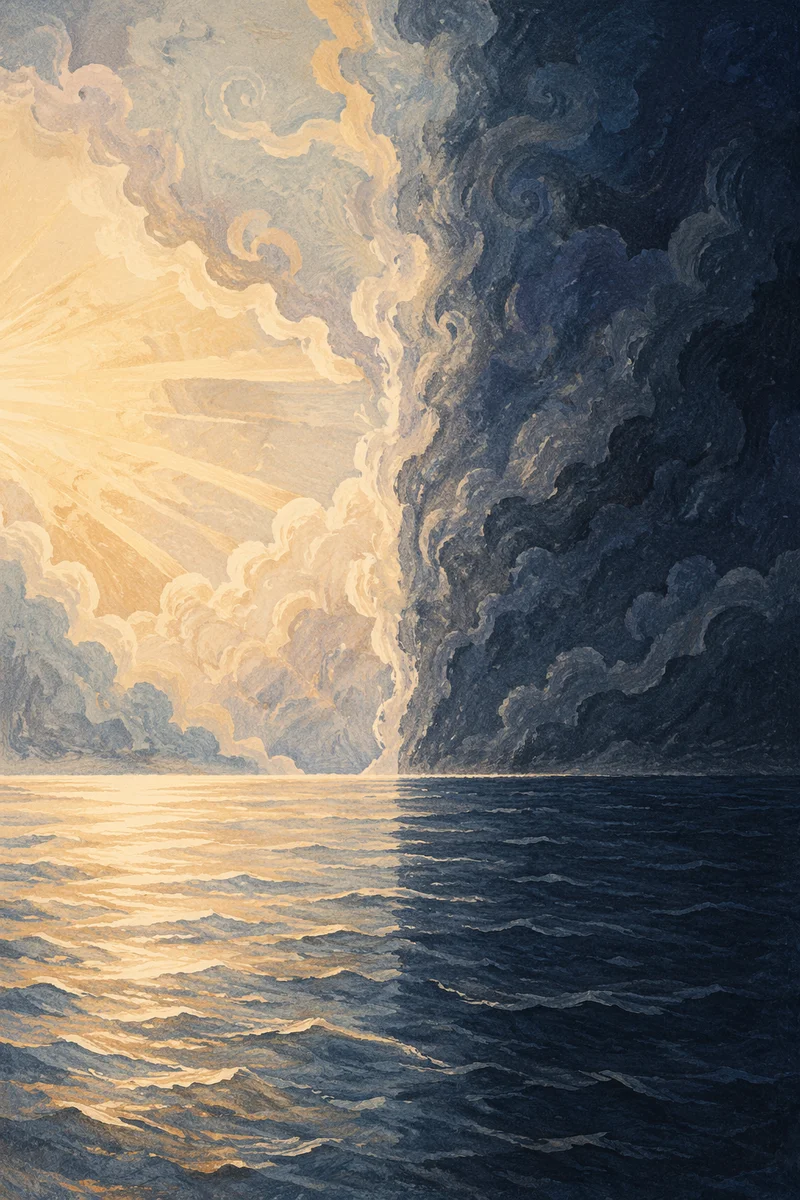 First Separation of Light and Darkness