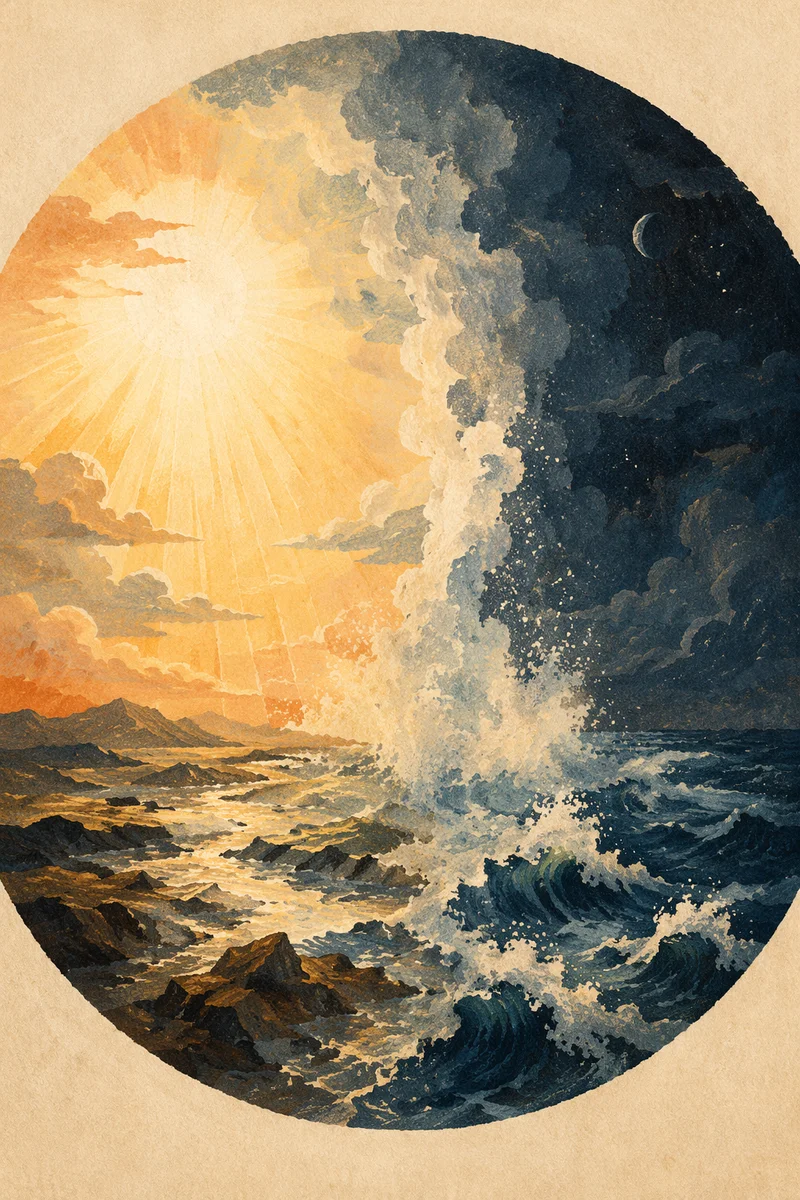 Creation Light Dividing Primordial Darkness