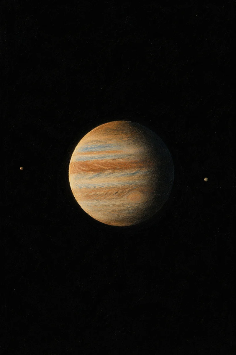 Creation Light Dividing Darkness in Space