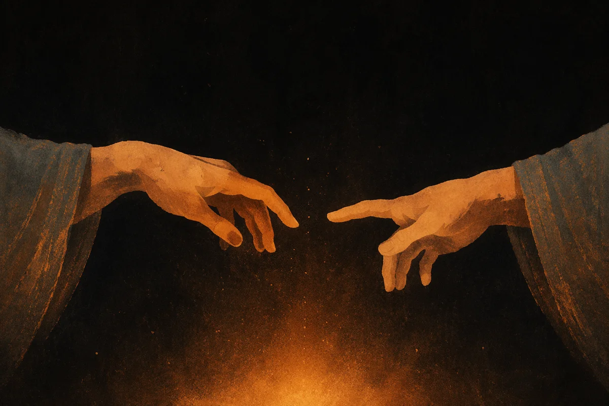 Creation Light and Darkness Hands
