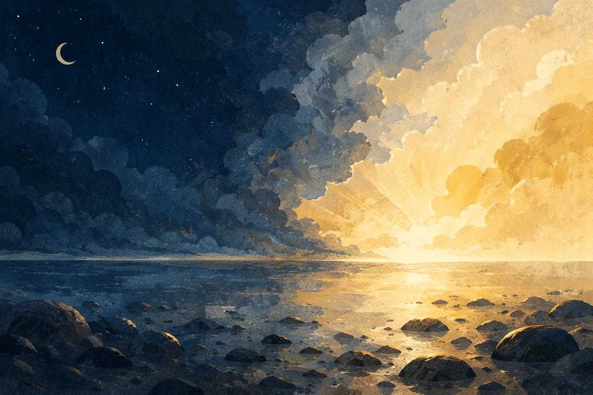 Creation Light Dividing Primordial Darkness