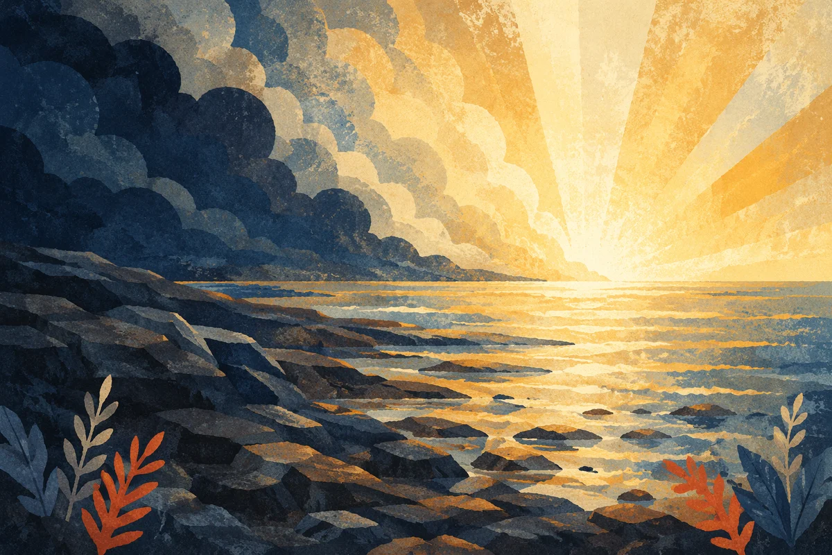 Creation Dawn Separating Light from Darkness