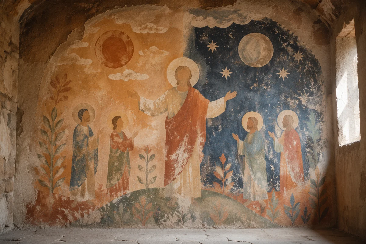 Creation Mural of Light and Darkness
