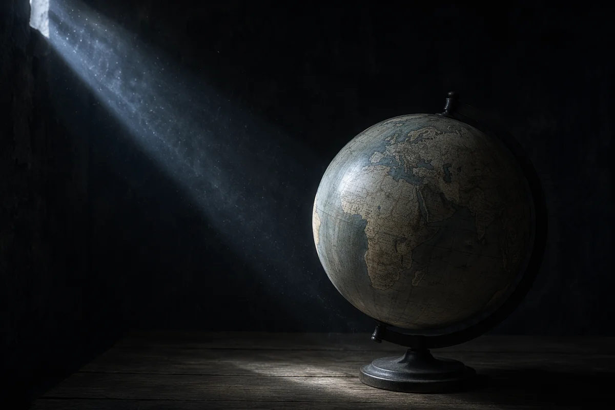 Creation Light Dividing Darkness Over Globe