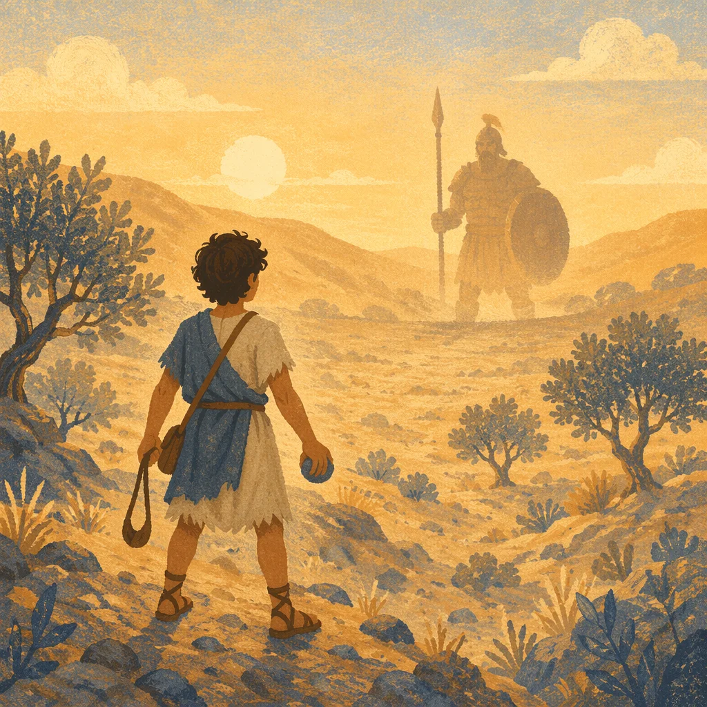 David Facing Goliath at Dawn Valley