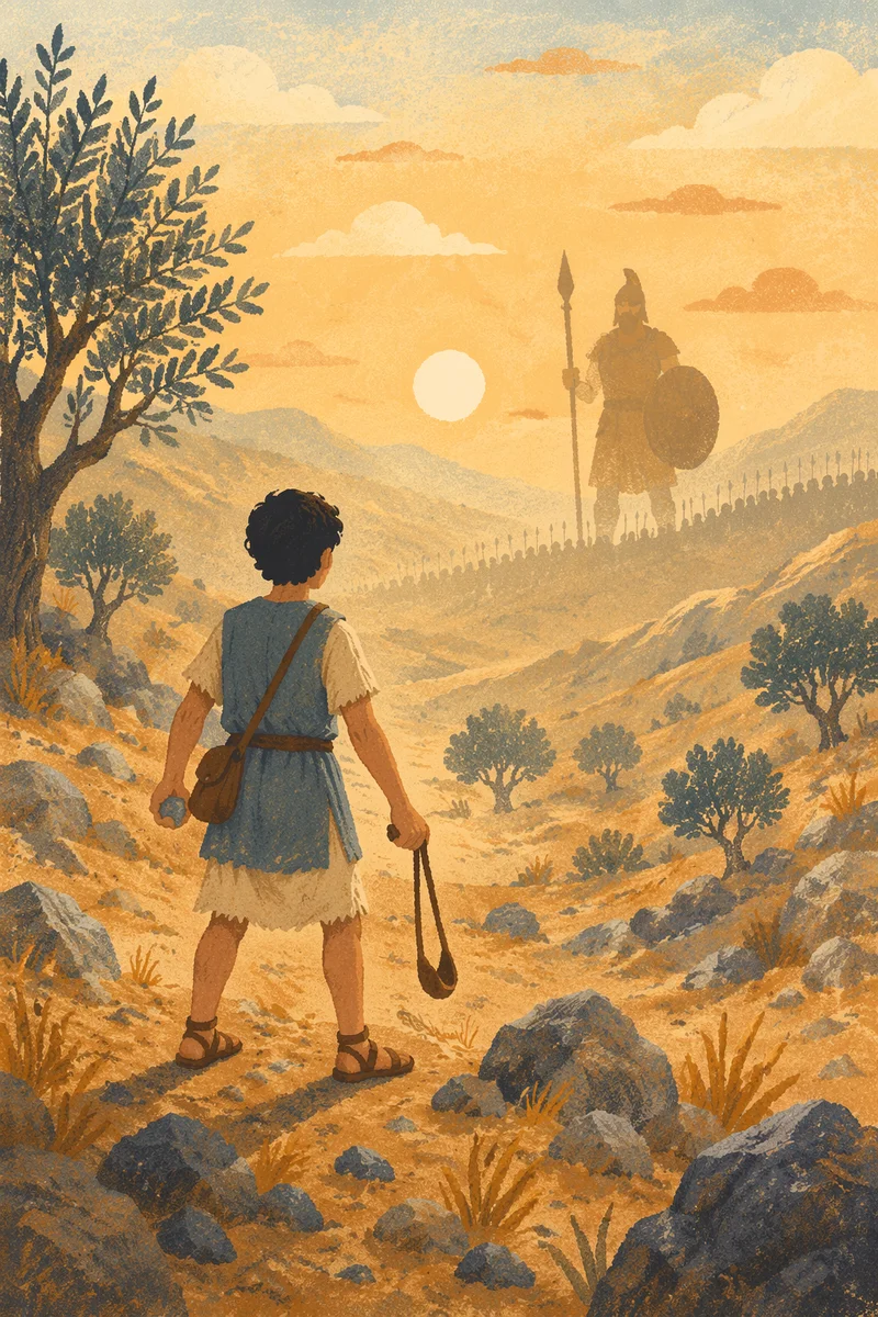 David Facing Goliath at Dawn Valley