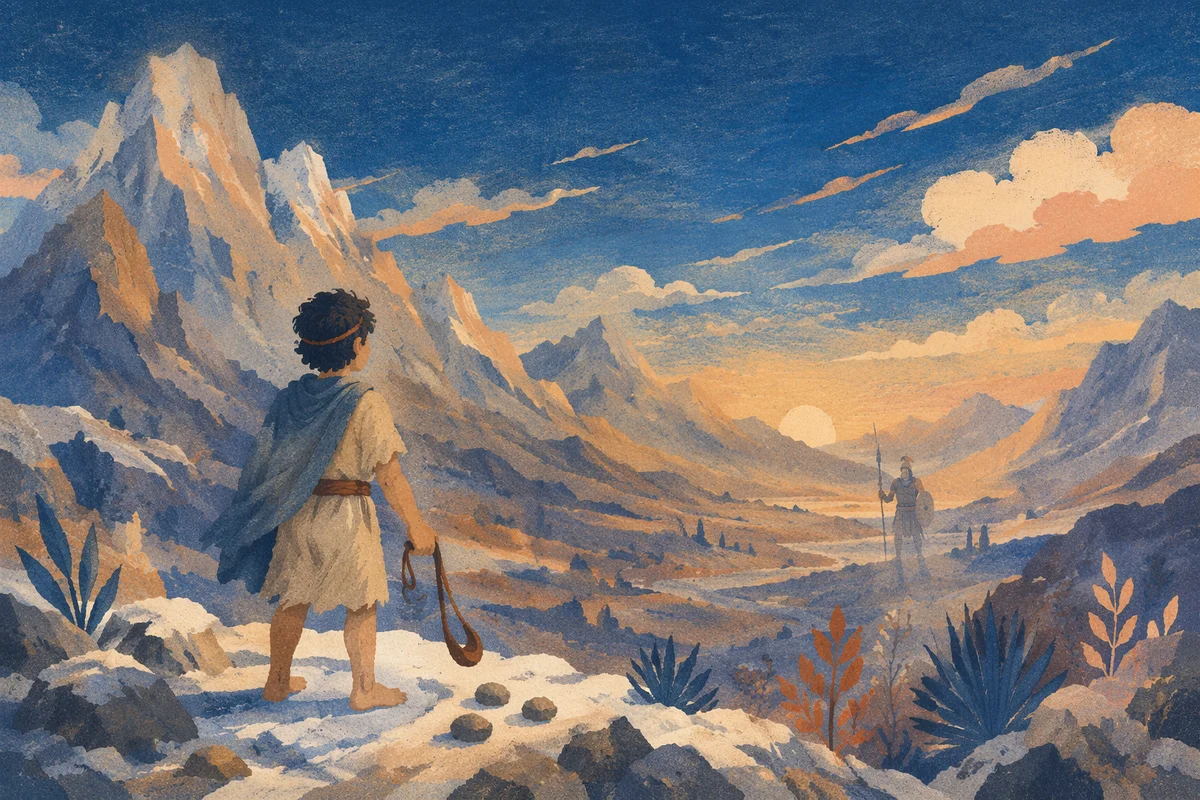 David and Goliath Valley at Dawn
