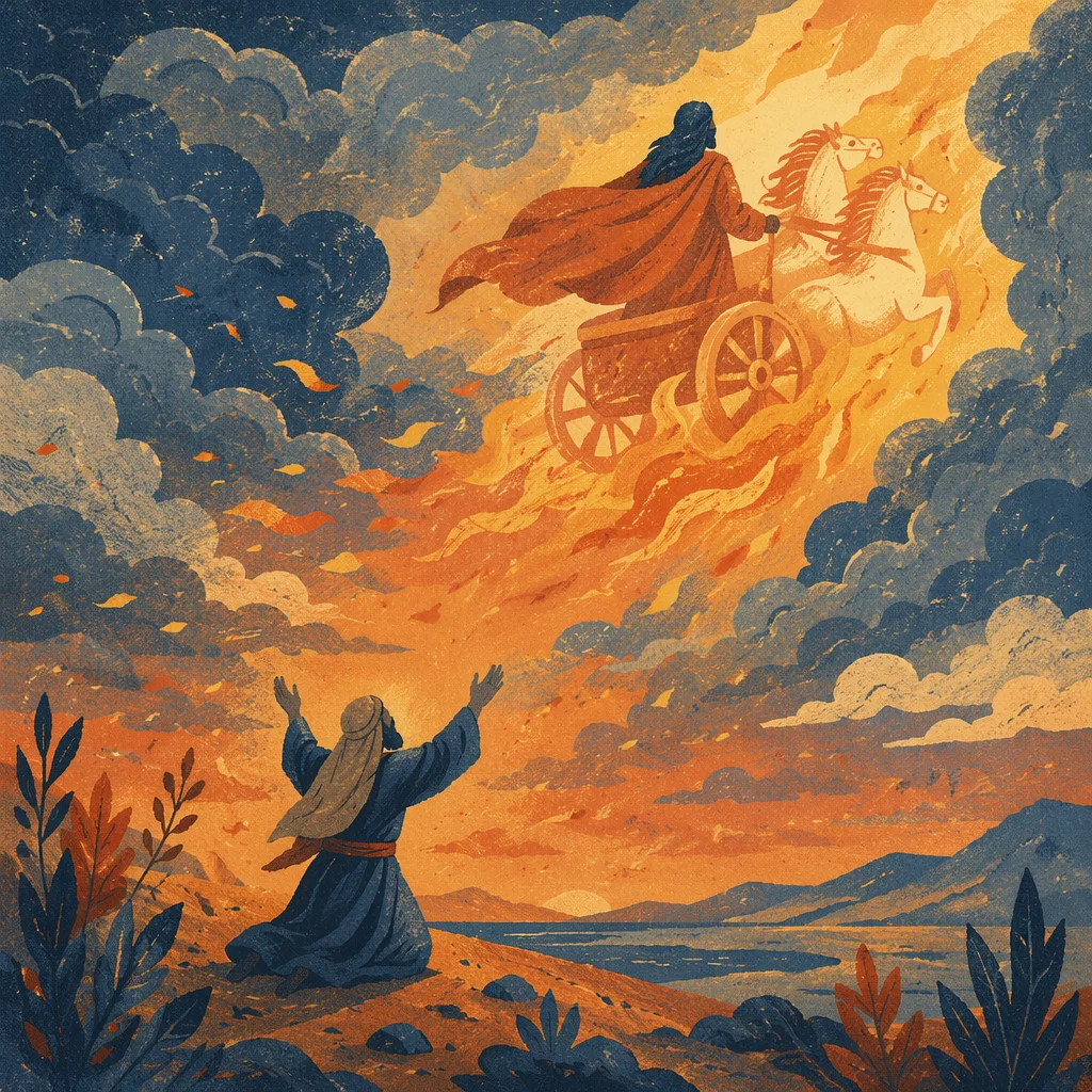 Elijah Ascending in Fiery Chariot