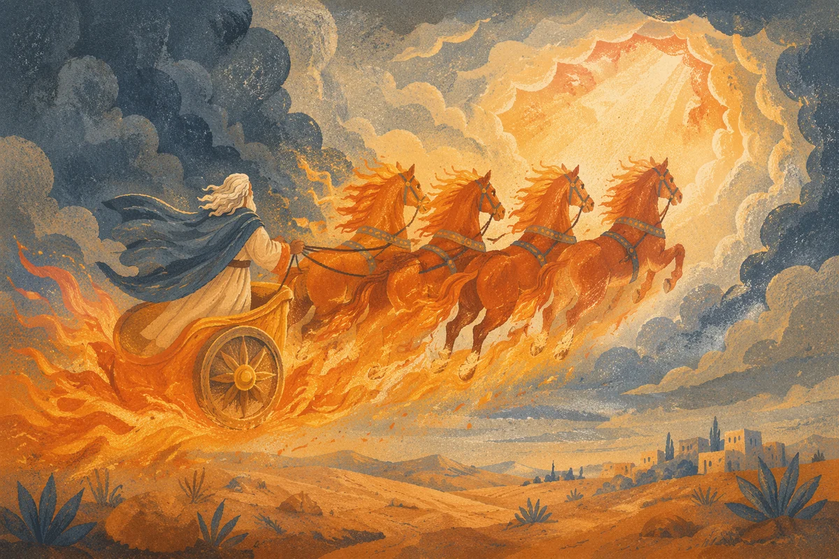 Elijah Ascending in the Fiery Chariot