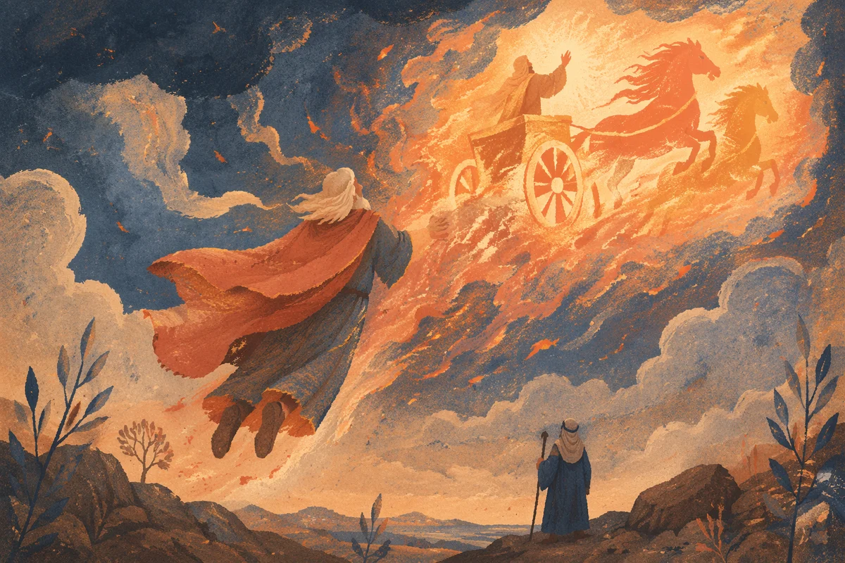 Elijah Ascends in Fiery Chariot