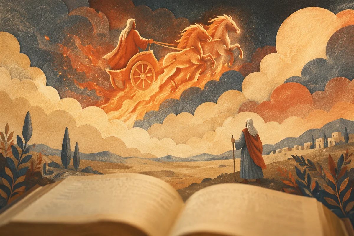 Elijah Ascends in Fiery Chariot