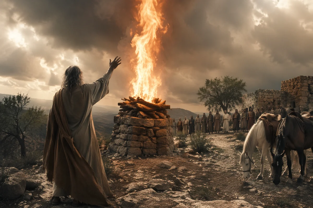 Elijah Fire from Heaven on Carmel