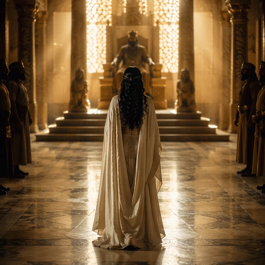Esther Approaches the King in Courage