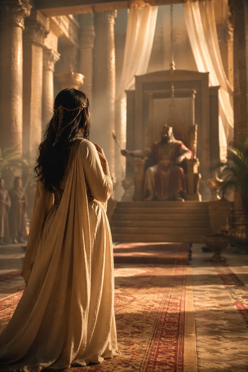 Esther Before the King in Courage
