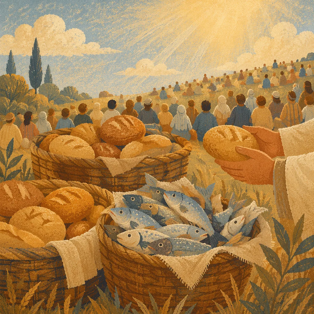 Loaves and Fish on Galilean Hillside