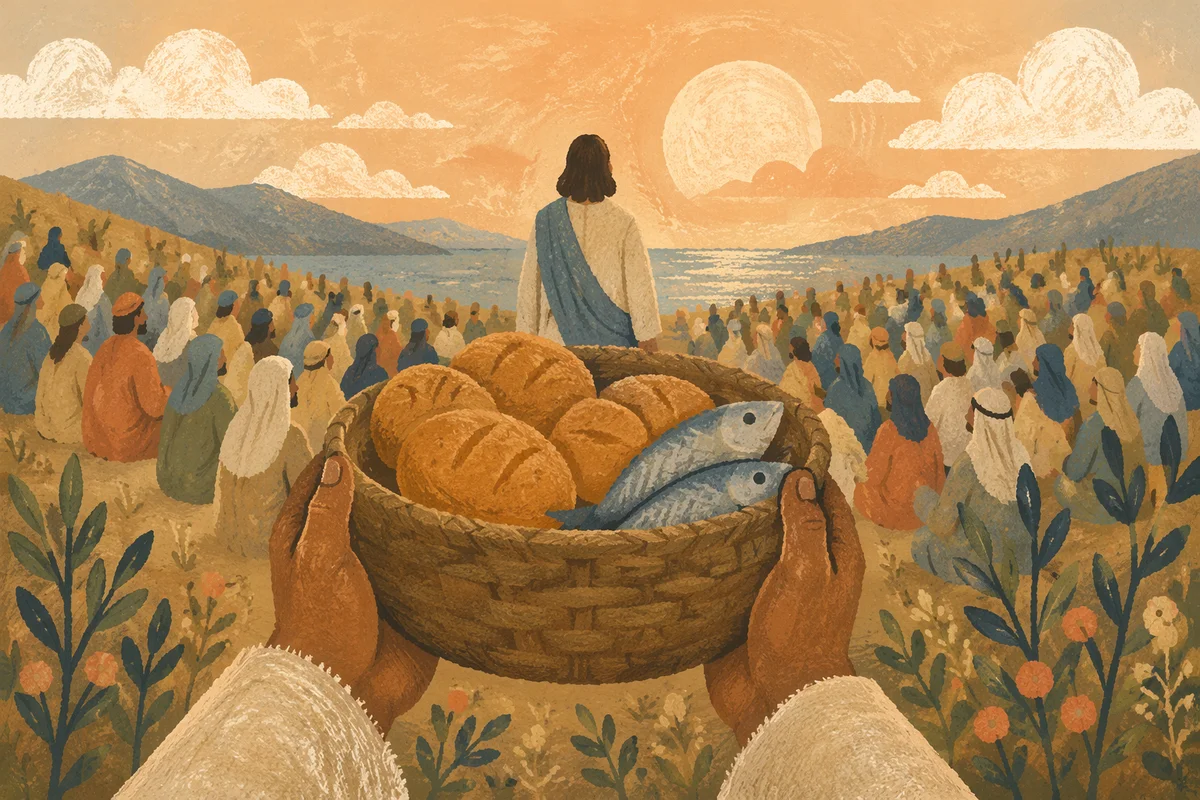 Feeding the Five Thousand on Galilean Hillside