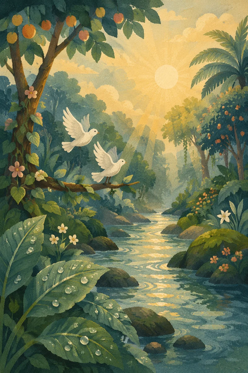Garden of Eden River at Dawn
