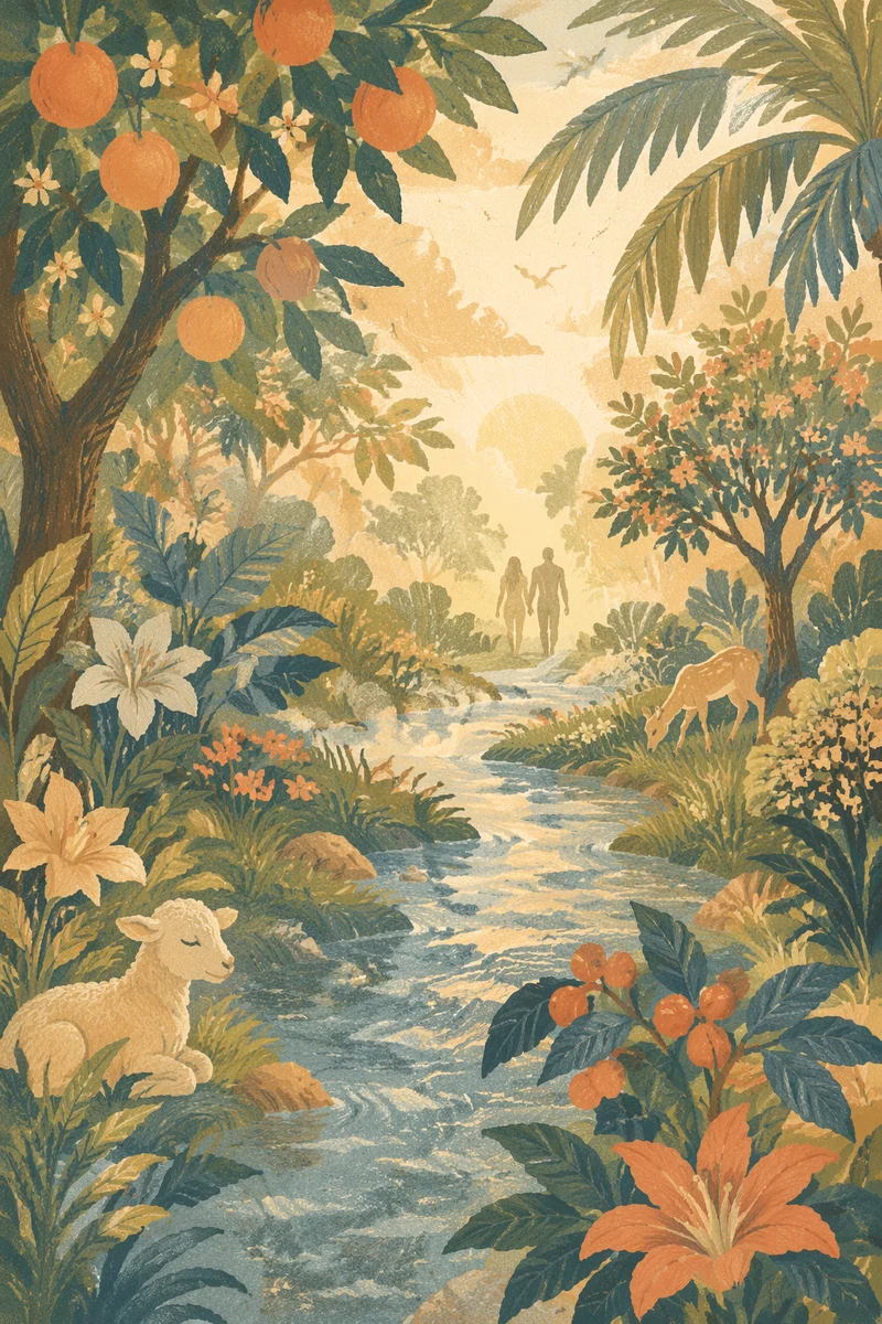 Garden of Eden River at Dawn