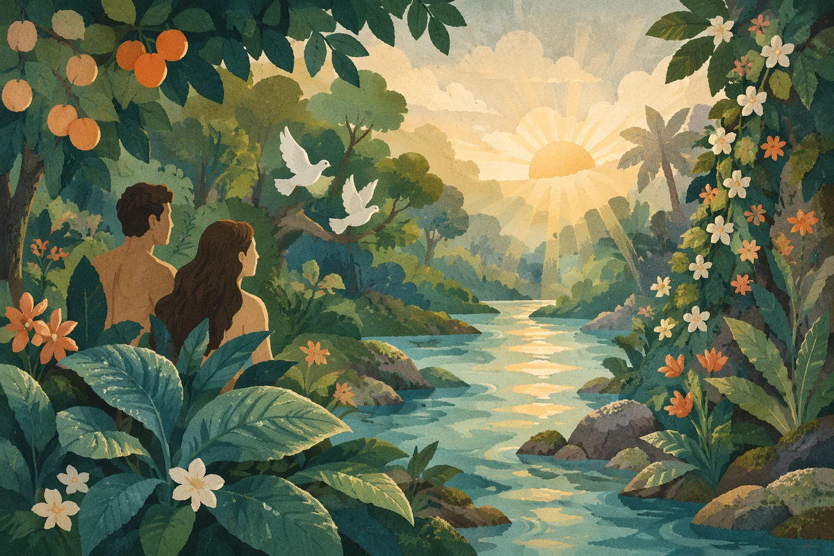 Garden of Eden River at Dawn