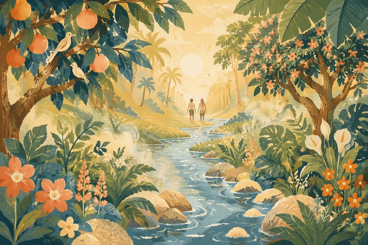 Garden of Eden River at Dawn