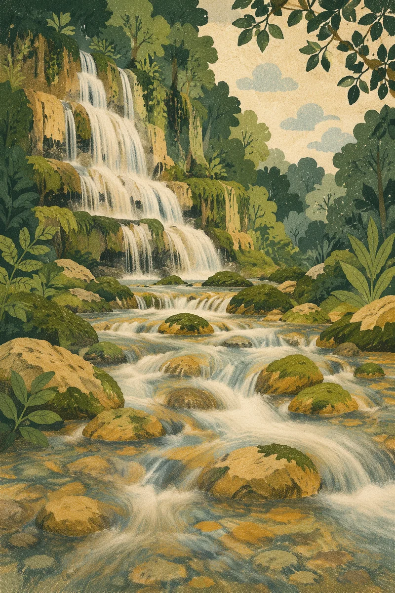 Lush Garden of Eden River Paradise