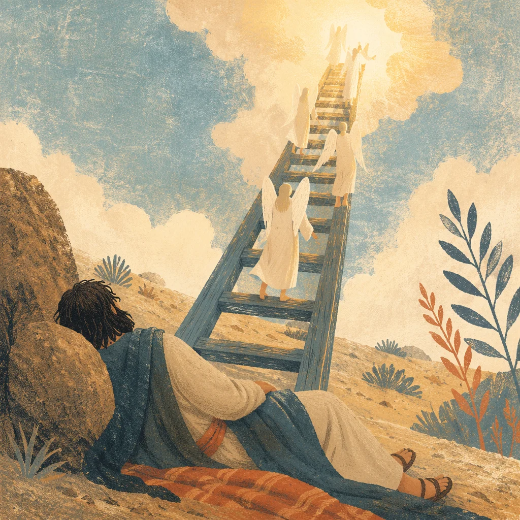 Jacob’s Ladder Dream with Ascending Angels