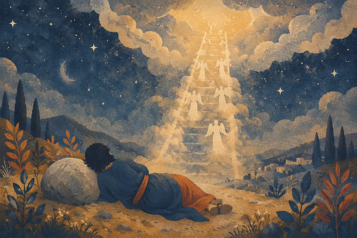 Jacobs Ladder Dream Under Desert Sky