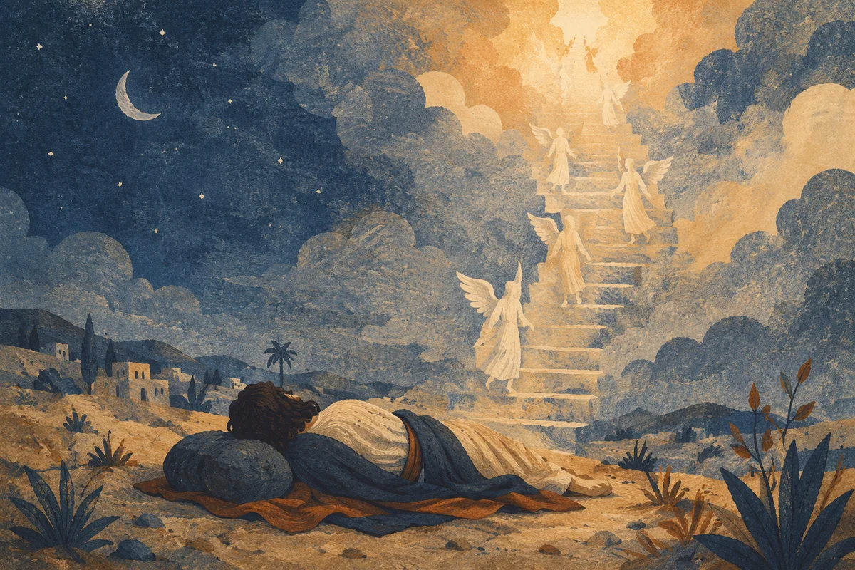 Jacob's Ladder at Dawn Desert Vision