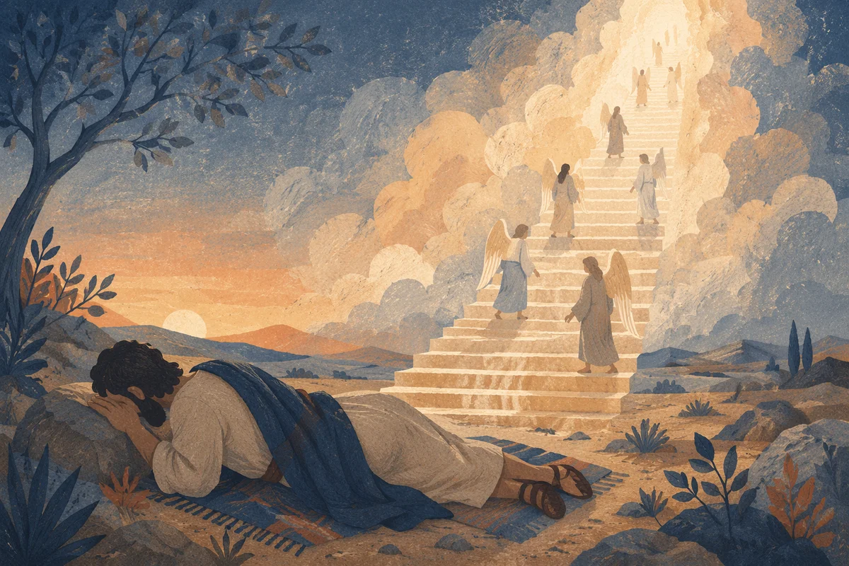 Jacob’s Ladder Dream Under Heavenly Light