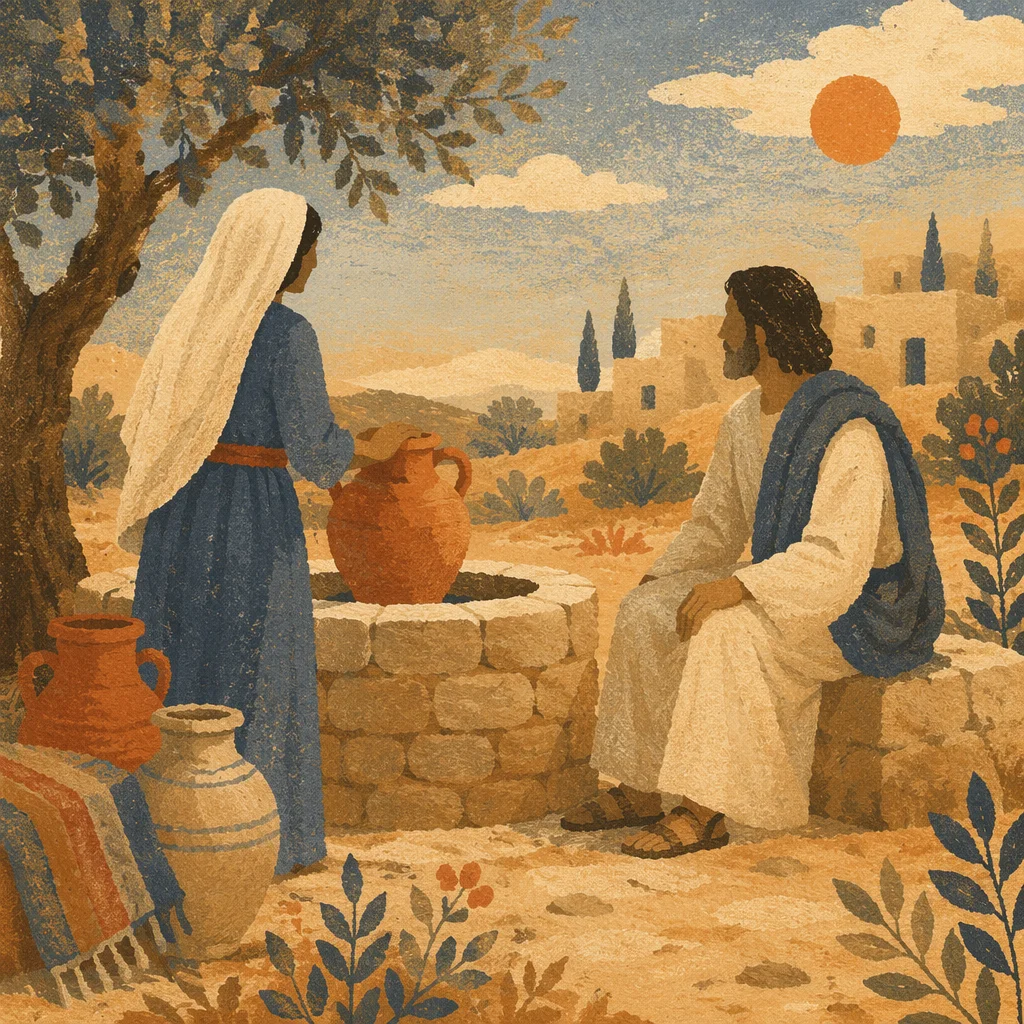 Jesus and Samaritan Woman at Well