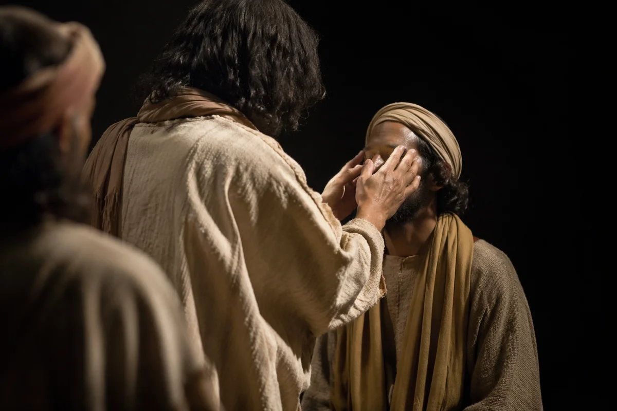 Jesus Healing the Blind Man with Clay