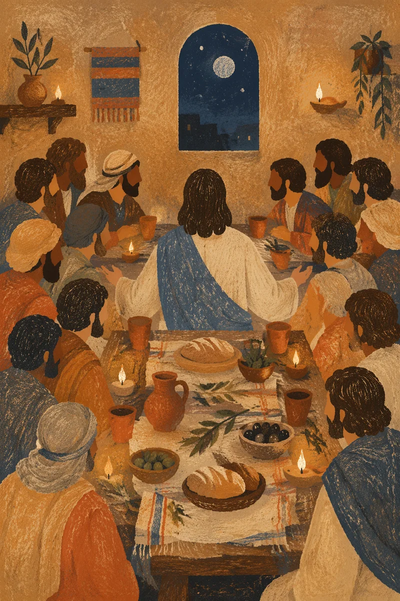 Jesus and Disciples at Last Supper