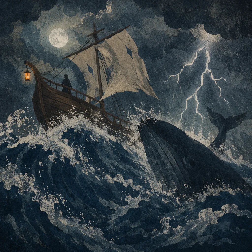 Jonah Storm at Sea with Whale