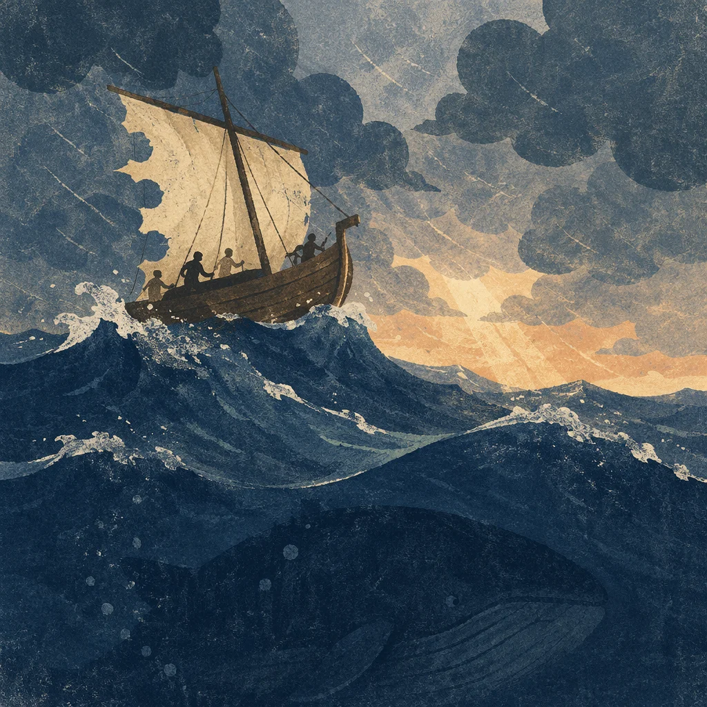 Jonah’s Stormy Sea and Great Fish